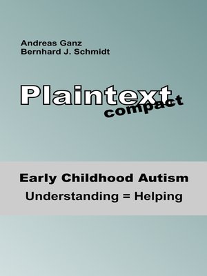 cover image of Early Childhood Autism
